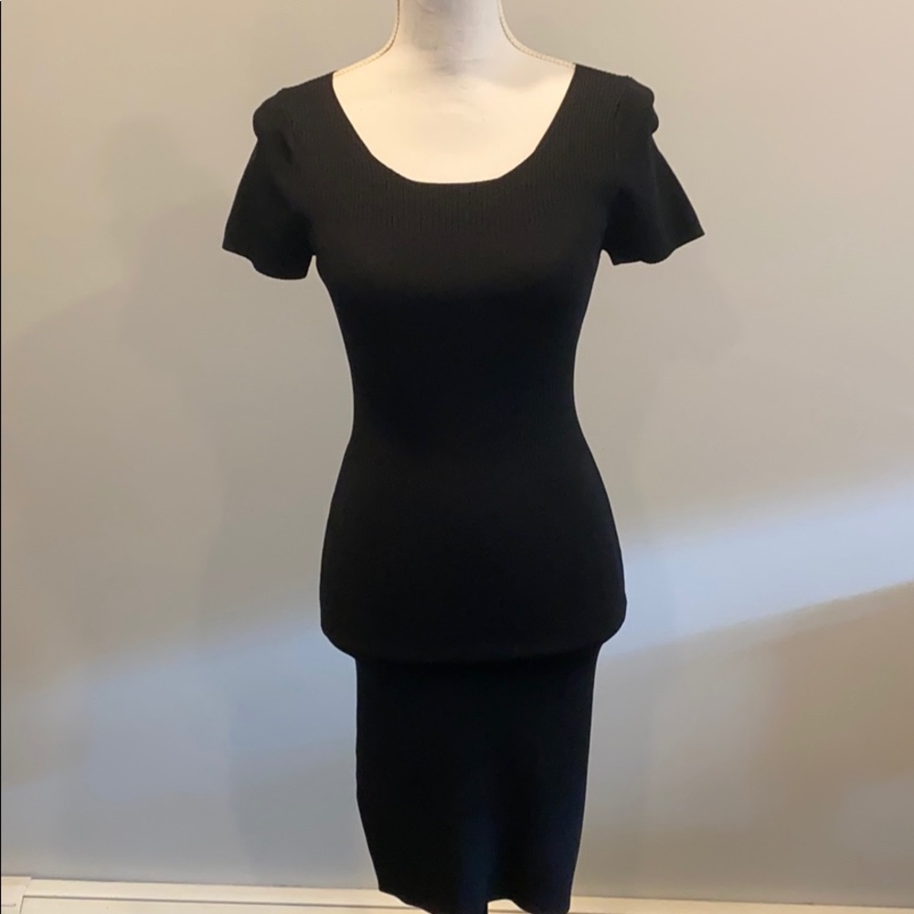 BCBG Max Azria Black Bodycon Style Dress